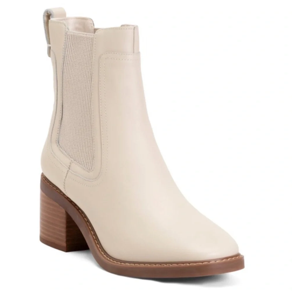 NWOT • SANCTUARY • 63MM Carmen Leather Chelsea Boots • Size 9.5 •
